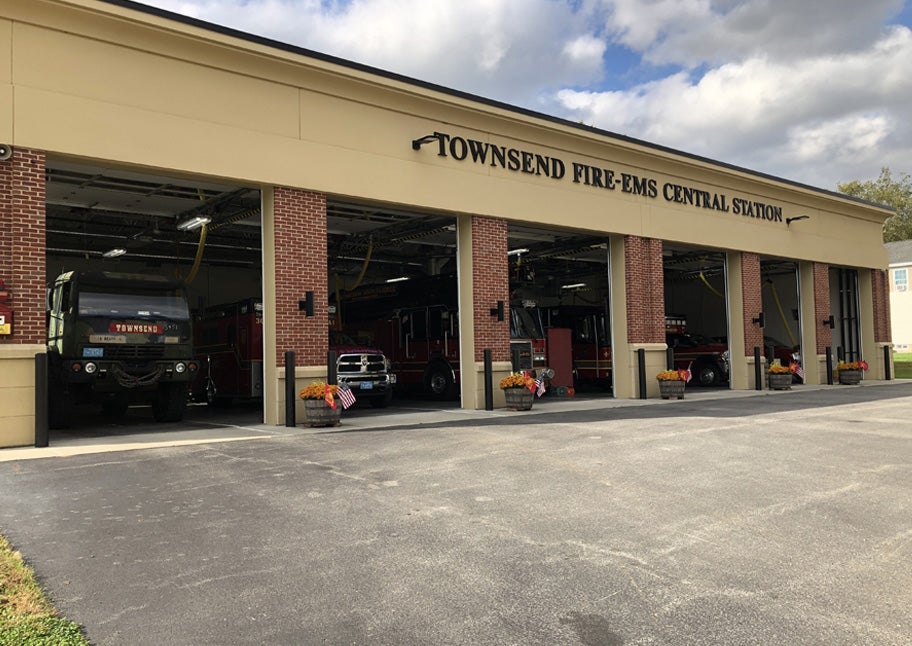 exterior view of Townsend fire/ems building