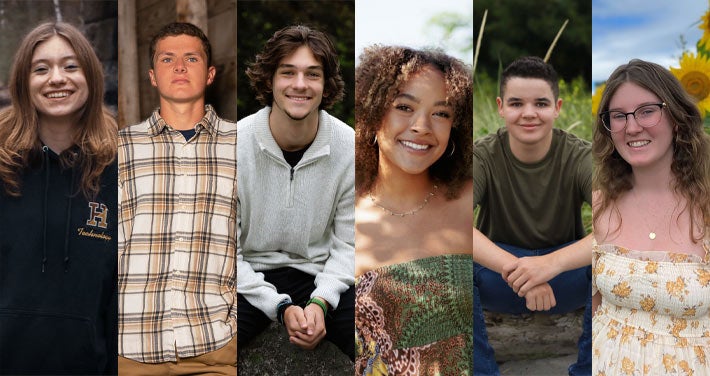 six scholarship winners