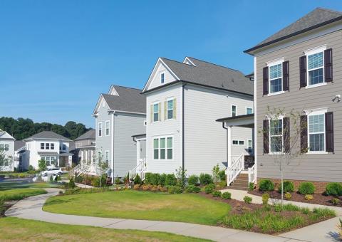 suburban neighborhood houses